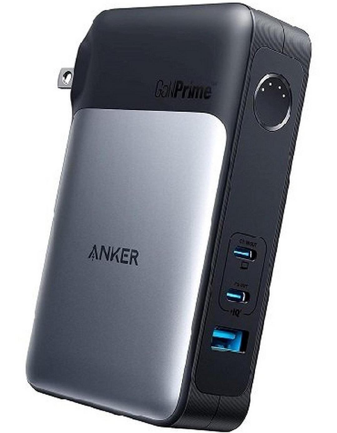 Anker 733 2-in-1 Power Bank and Hybrid Charger, 10000mAh, 30W USB-C Portable Charger with 65W Wall Charger, A1651211- Black