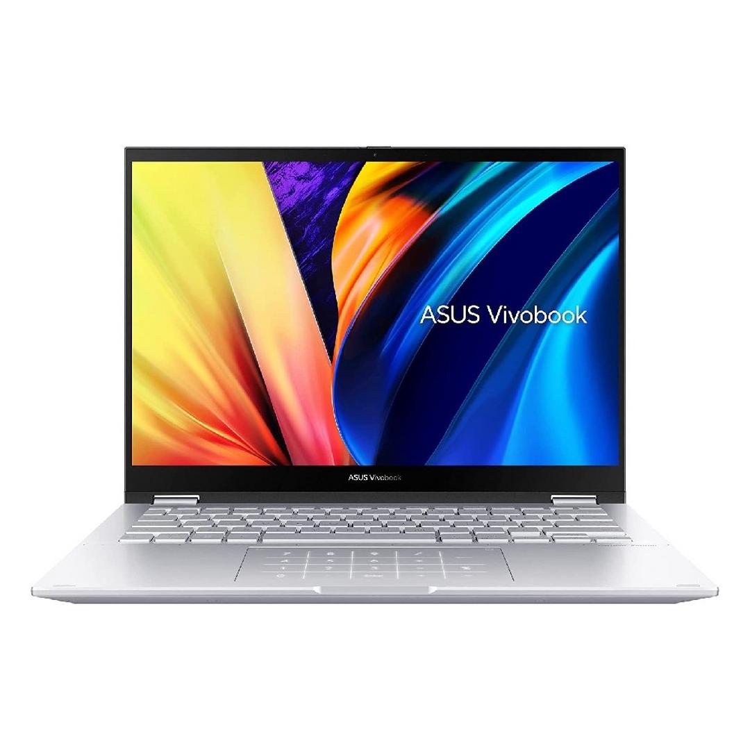 Asus Vivobook S 14 Flip - Ryzen 5 3.3GHz - 8GB Ram - 512GB - Win 11 Home - 14 inches Touch - English/Arabic Keyboard - Laptop - Cool Silver