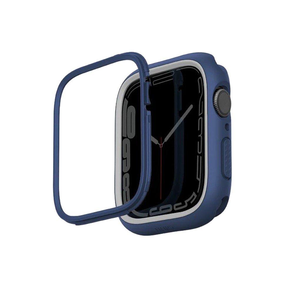 

Uniq moduo apple watch case with interchangeable pc bezel, 45/44mm, 6700198 – blue &amp...