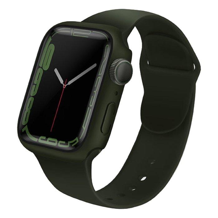 

Uniq legion case with tempered glass protection for apple watch 45mm - green