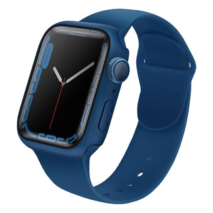 

Uniq legion case with tempered glass protection for apple watch 45mm - blue