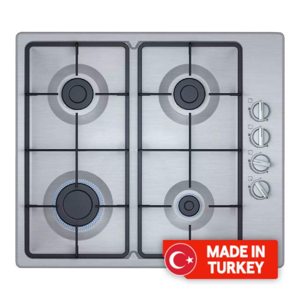 

Bosch serie 2 built-in gas hob 60cm, pbp6c5b62m- stainless steel