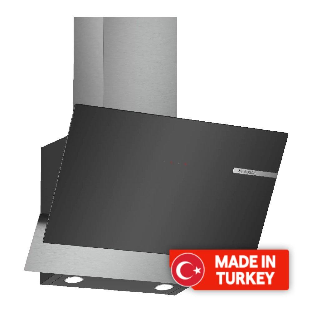 

Bosch wall-mounted cooker chimney hood series 4, 60cm, dwk66aj60m - black