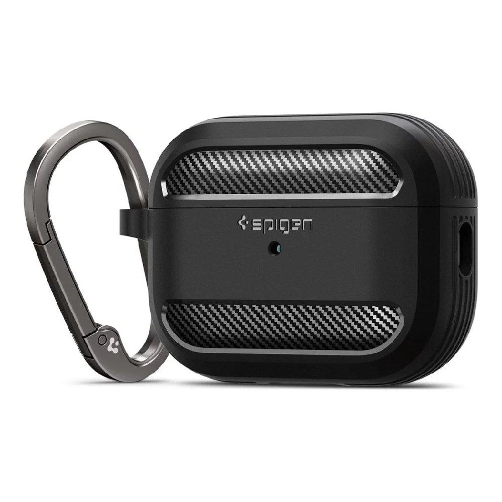 

Spigen rugged armor case cover for apple airpods pro 2, acs05482 – matte black