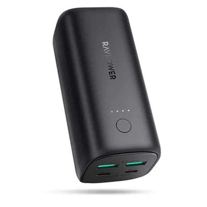 

Ravpower pd pioneer power bank, 20000 mah,50w, 2-ports, pb208 - black