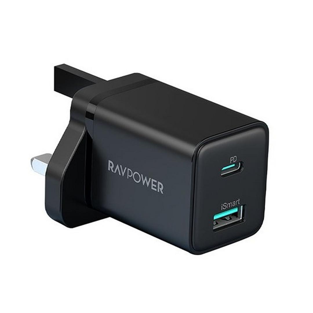 RAVPower Wall Charger, 2-Port, 20W, RP-PC168 - Black