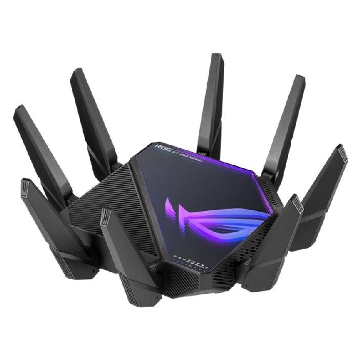 

Asus rog rapture gaming router, wi-fi 6e, quad-band, gt-axe16000 - black