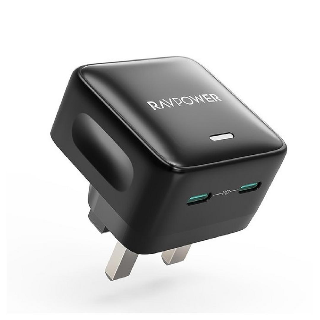 Ravpower PD Pioneer Wall Charger, 2 Ports, 35W, PC1031 - Black
