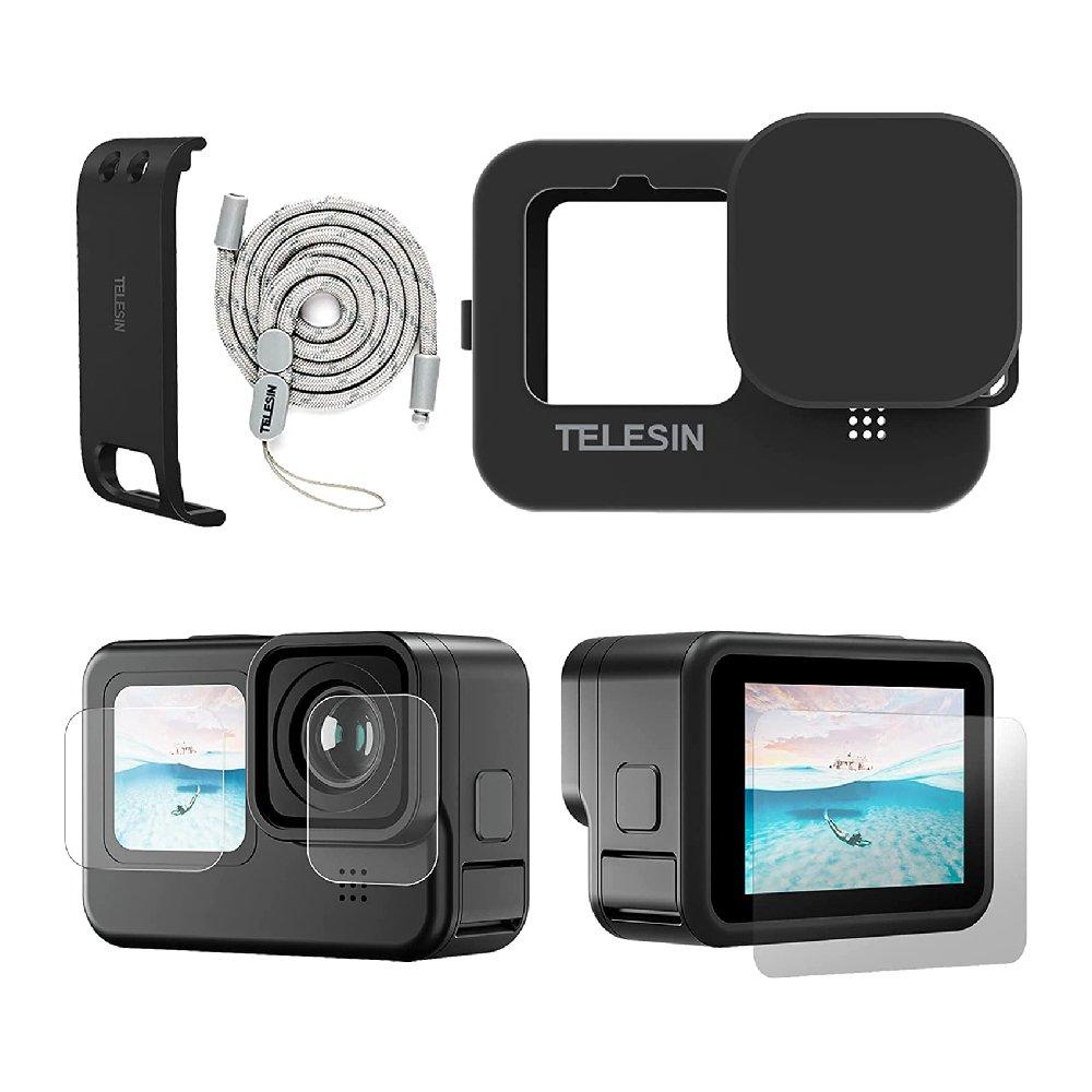 

Telesin silicone soft case protector for gopro 10/9, gp-her-041-bk – black