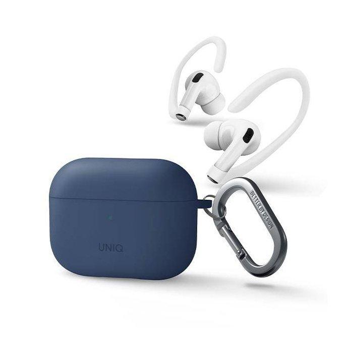 

Uniq nexo silicon case for airpods pro 2 with ear hooks - blue