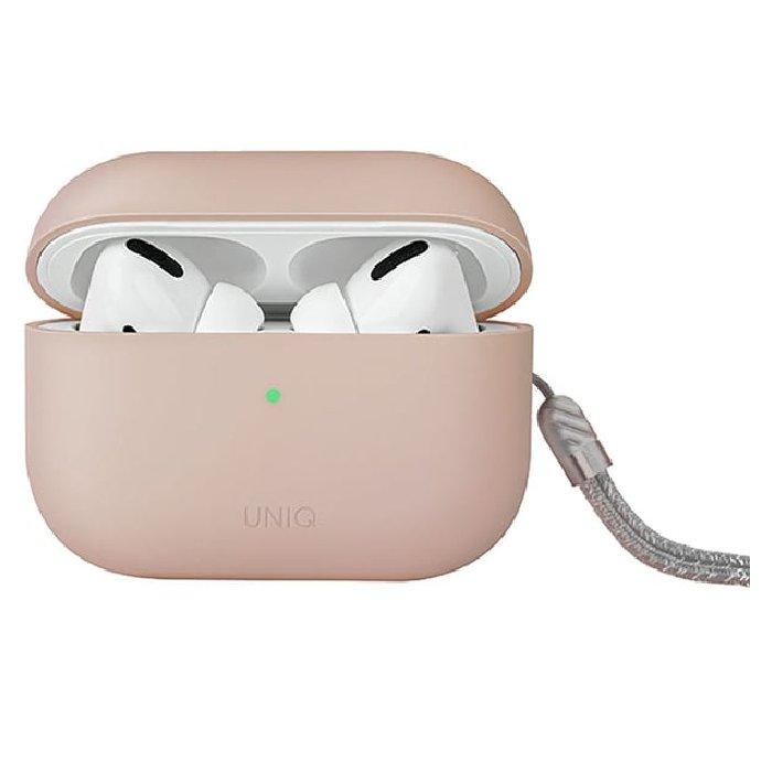 

Uniq lino silicon case for airpods pro 2 - pink