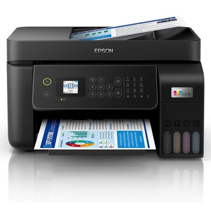 

Epson ecotank 4-in-1 printer with adf printer, wi-fi, l5290– black