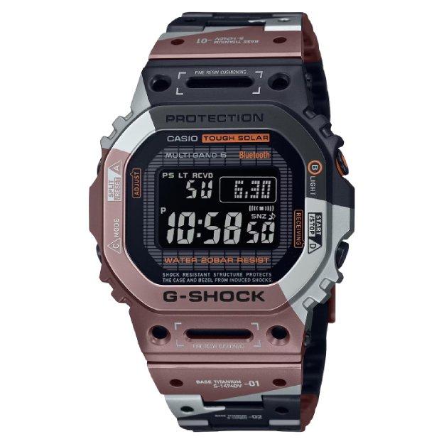 

Casio g- shock digital watch for men, 49mm, stainless steel band, gmw-b5000tvb-1dr - br...