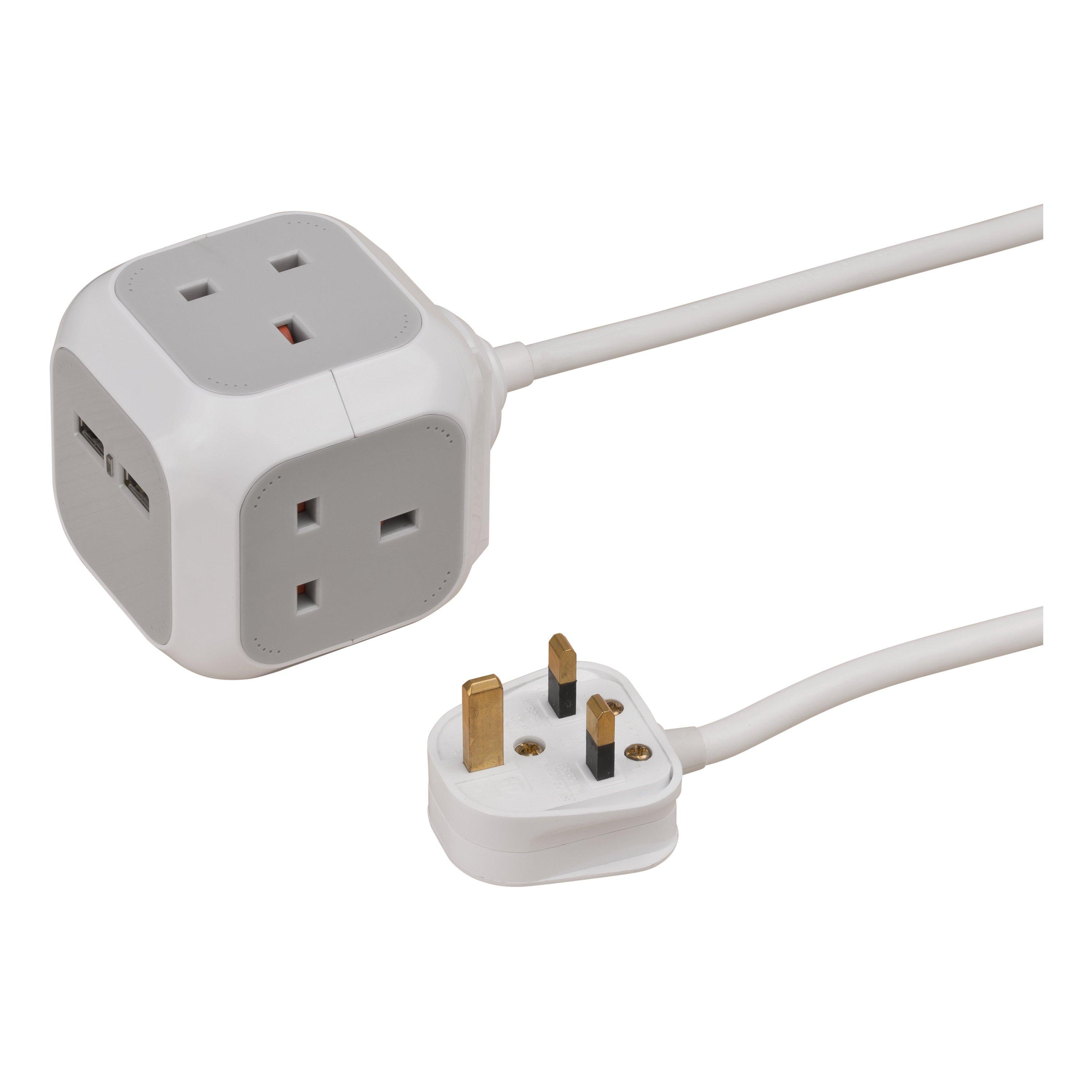 

Brennenstuhl 3g cube type extension with 2 usb - 3m