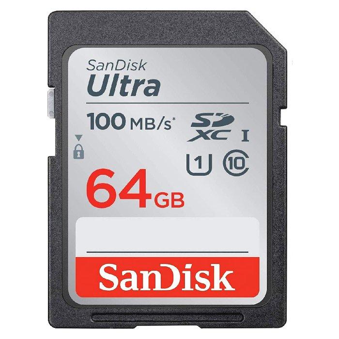 

Sandisk ultra uhs-i sdxc memory card, 64gb, 140mb/s - sdsdunb-064g-gn6in
