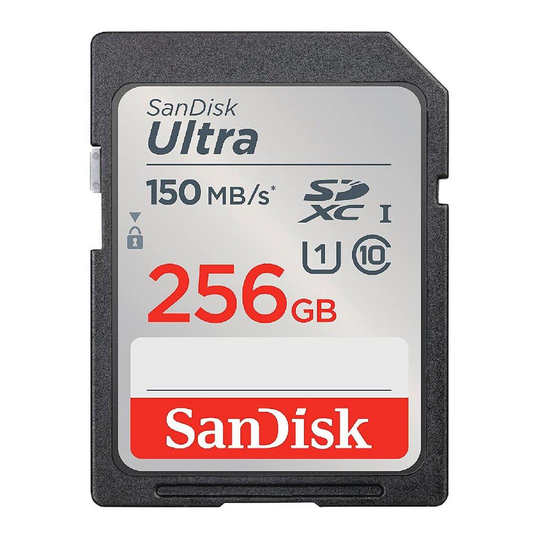 بطاقة ذاكرة الترا إس دي اكس سي بسرعة فائقة من سانديسك، 256 جيجابايت بسرعة 150 ميجابايت/ الثانية - SDSDUNC-256G-GN6IN
