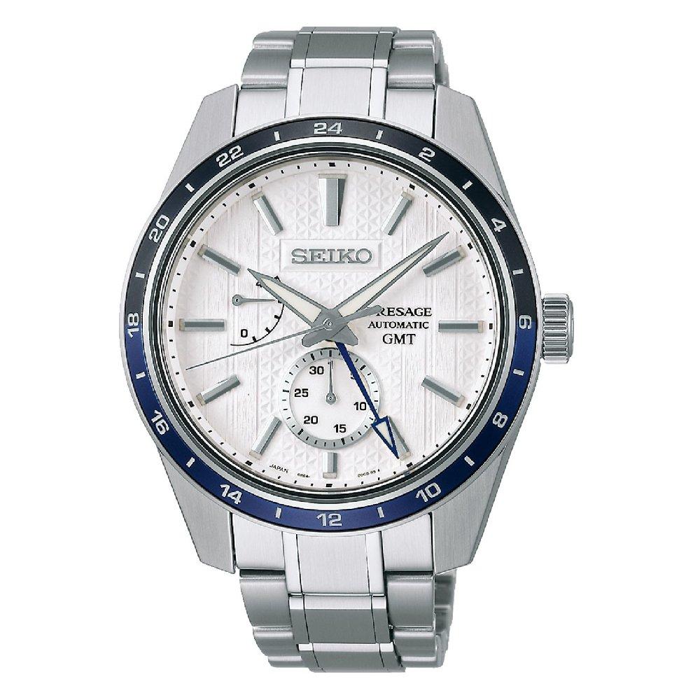 

Seiko presage zero halliburton watch for men, analog, 42. 2 mm, stainless steel strap, ...