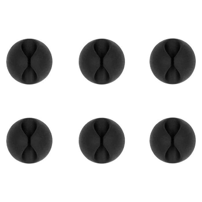 

Blupebble anchor 1 desk organizer cable clip, 6pcs, bp-anchorone-bk - black