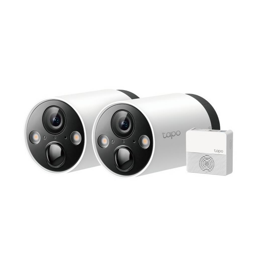 Smart Wire-Free Security Camera System, 2-Camera System, 2K QHD, TAPOC420S2 – White