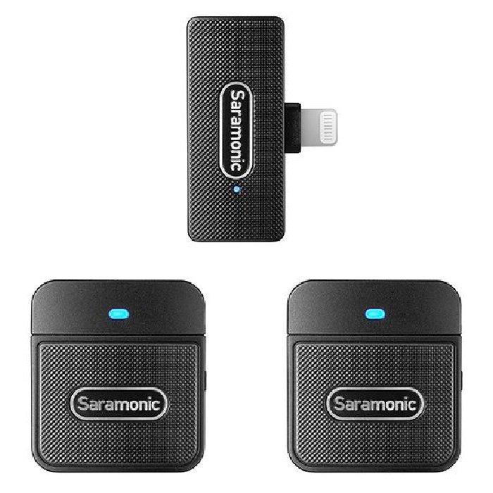 

Saramonic 2. 4ghz wireless microphone, dual channel receiver, blink100 b4 - black