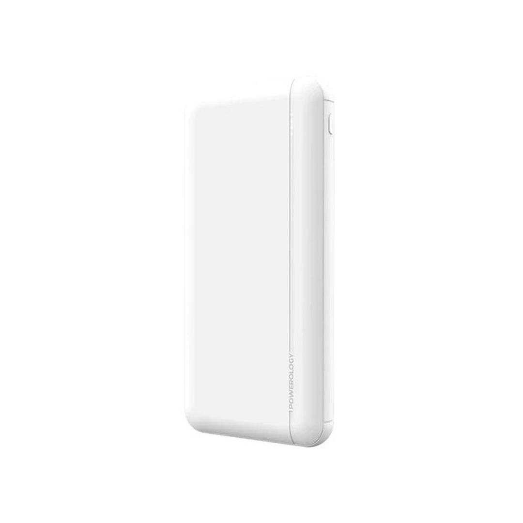 Powerology Quick Charge Polymer Power Bank, 10000mAh, PD,PPBCHA14-WH – White