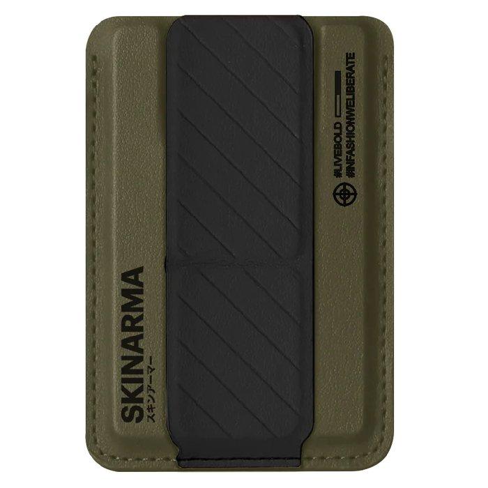 

Skinarma kado mag-charge card holder with grip stand, sk-kado-grnblk – green / black