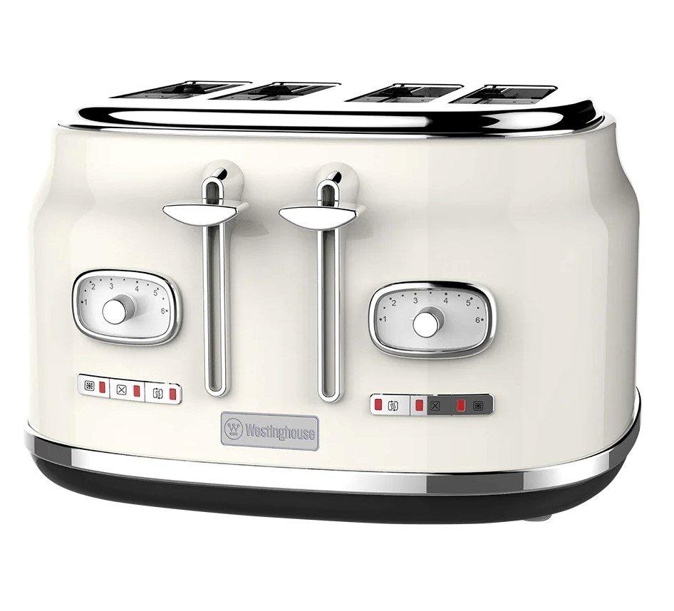 

Westinghouse retro series 4 slice toaster, 1750 w, wkttb809uwh – white