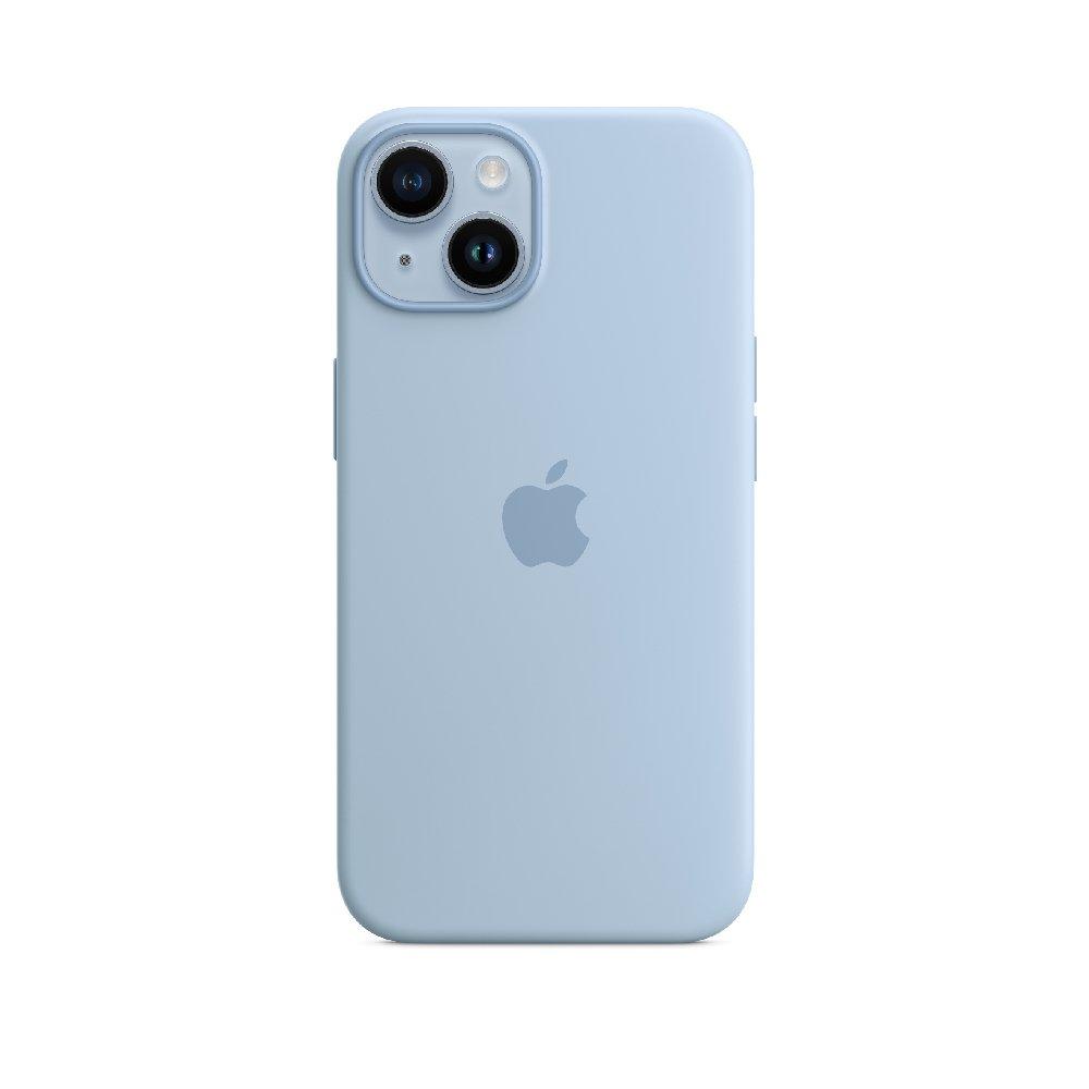 

Apple silicone case with magsafe for 6. 06 -inches iphone 14, mqu93zm/a – sky blue
