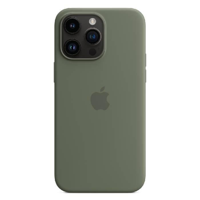 

Apple silicone case with magsafe for 6. 7 inches iphone 14 pro max, mqun3zm/a – olive g...