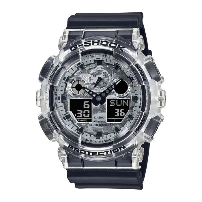 

Casio watch g-shock youth men's watch, analog/digital, 55mm, ga-100skc-1adr – black