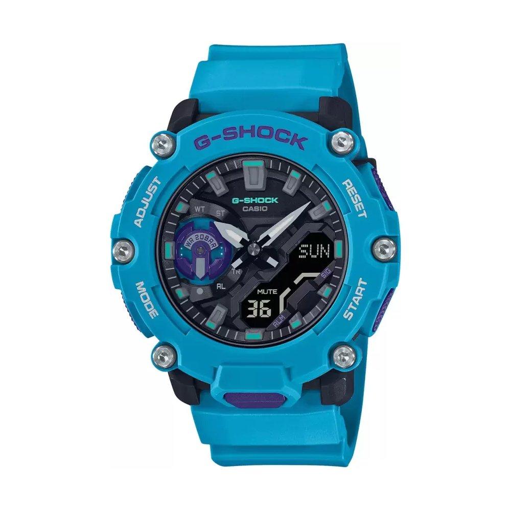 

Casio g-shock youth men's watch, analog/digital, 51mm, ga-2200-2adr - blue