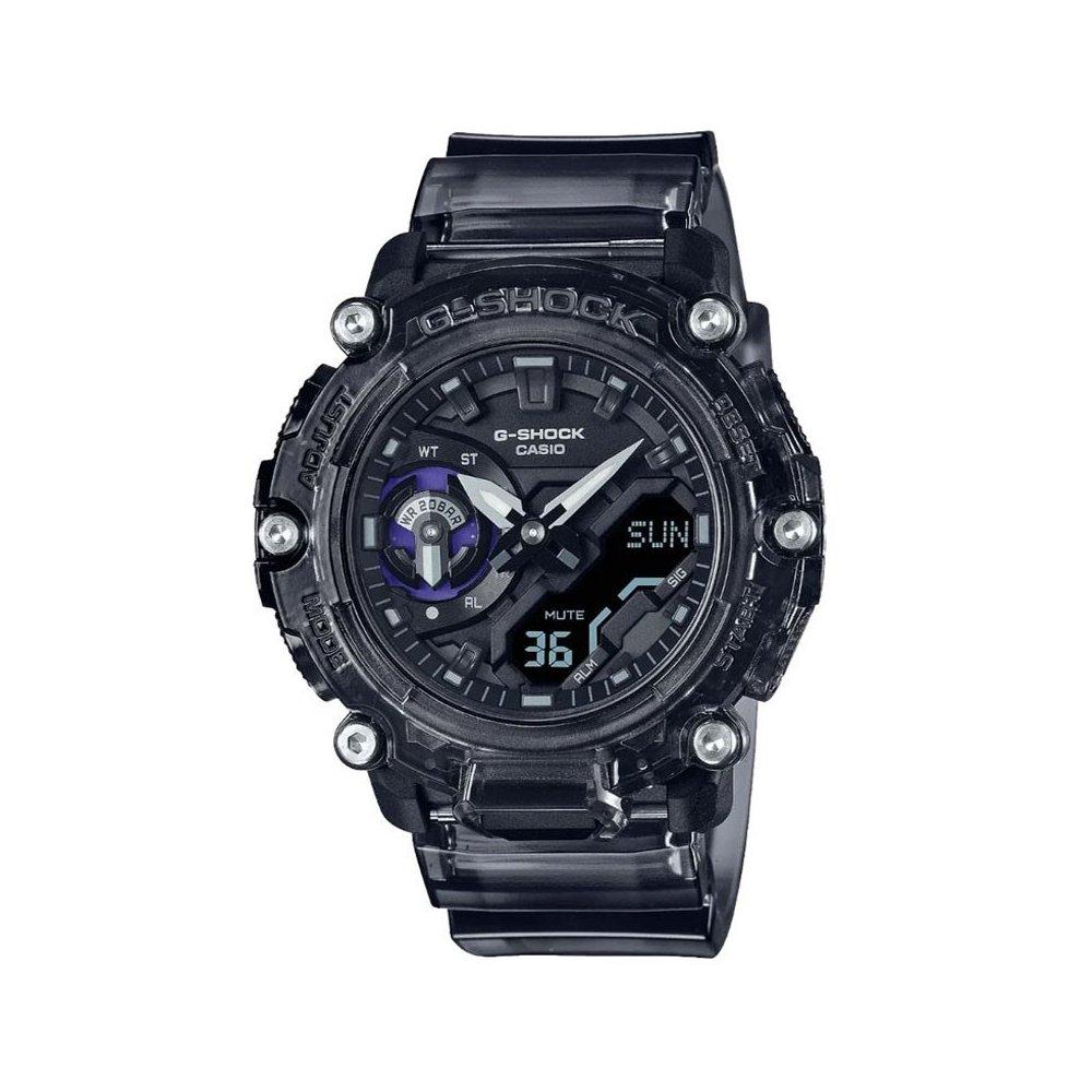 

Casio g-shock youth men's watch, analog/digital, 51mm, ga-2200skl-8adr Black transparent