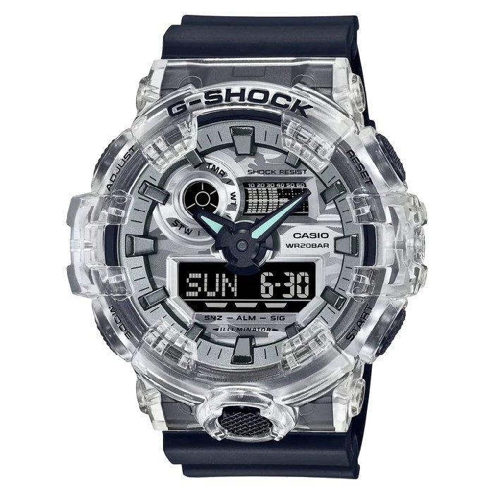 

Casio g-shock youth men's watch, analog/digital, 57mm, ga-700skc-1adr - black