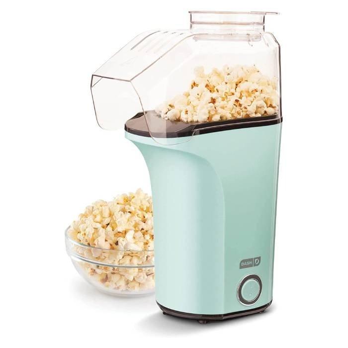 

Dash hot air popcorn maker, 1400 w, capacity 16 cups, dapp150v2aq04 - aqua blue