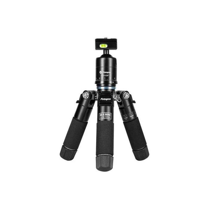 

Fotopro m-5 mini professional tripod, m-5 mini+53p - black