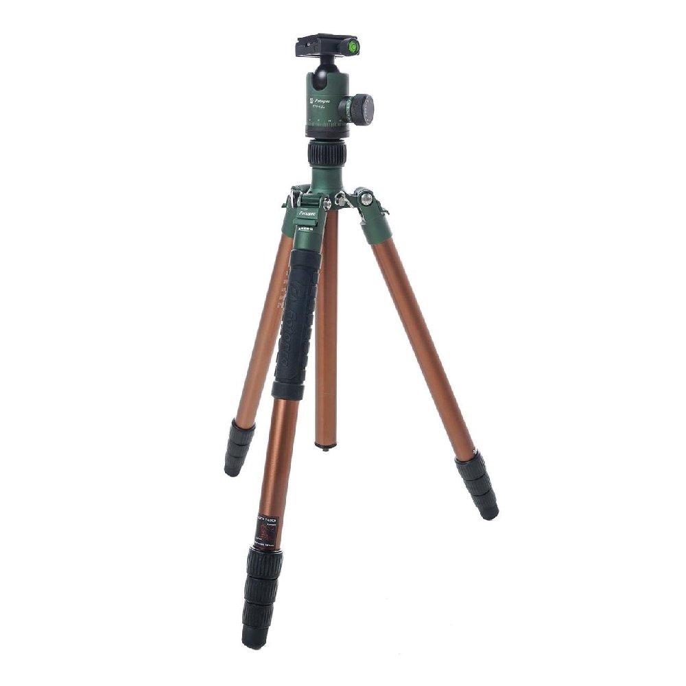 

Fotopro x-go chameleon tripod kit with ball head, x-go chameleon+52q - brown/green