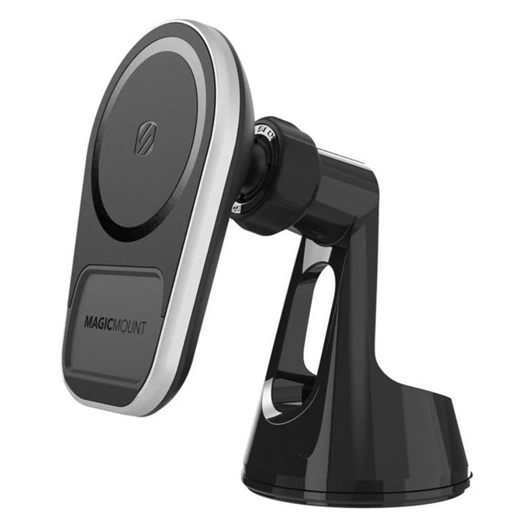 Scosche MagicMount Pro Charge 5 Magsafe and Wireless Charger, MPQ5WD-XTSP - Black