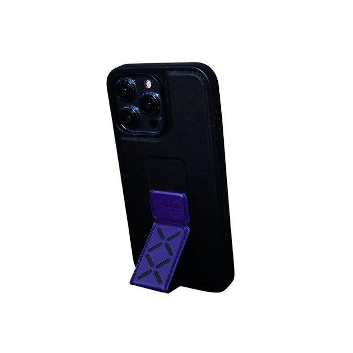 

Zziarma pu leather case for 6. 1 iphone 14 pro, zc-14p-dp- purple/black