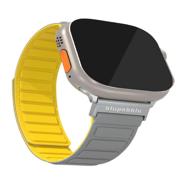 

Blupebble silicone reversible magnetic watch strap for 49/45/44/42mm apple watches bp-c...