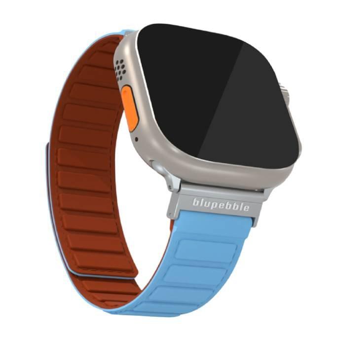 

Blupebble silicone reversible magnetic watch strap for 49/45/44/42mm apple watches bp-h...