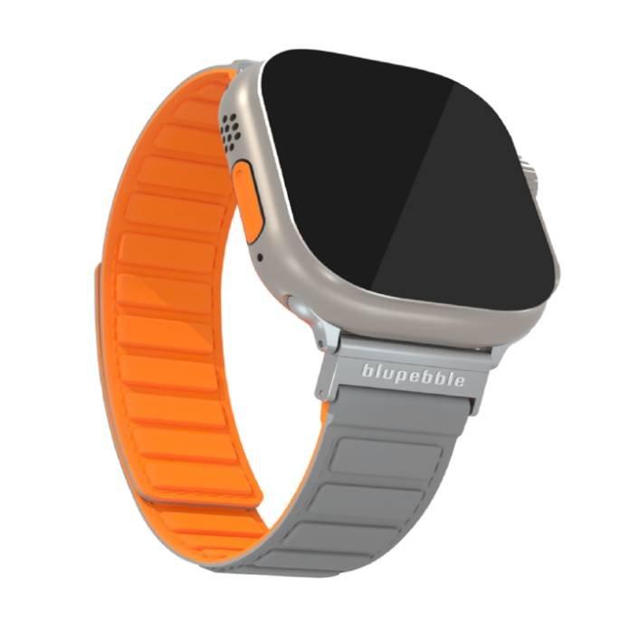 

Blupebble silicone reversible magnetic watch strap for 49/45/44/42mm apple watches bp-t...