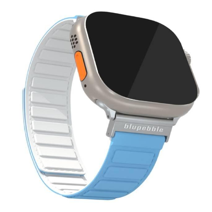

Blupebble silicone reversible magnetic watch strap for 49/45/44/42mm apple watches bp-m...