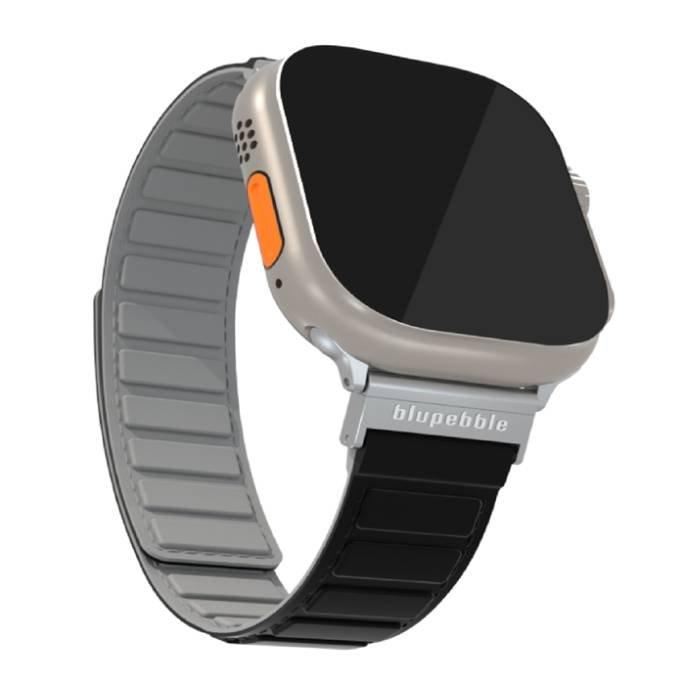 

Blupebble silicone reversible magnetic watch strap for 49/45/44/42mm apple watches bp-s...