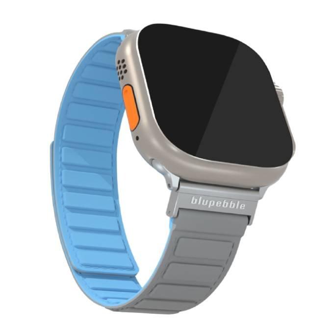 

Blupebble silicone reversible magnetic watch strap for 49/45/44/42mm apple watches bp-t...