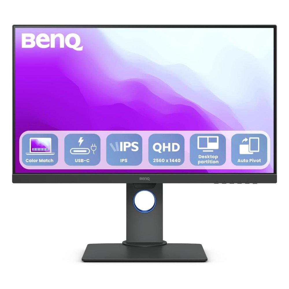 

Benq designer monitor 2k qhd srgb , 27 inch, usb-c (65w), usb hub, kvm, cad/cam, animat...