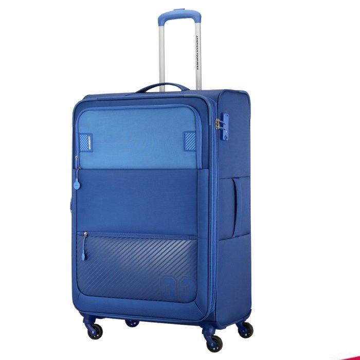 

American tourister majoris spinner soft travel bag, 81cm, le1x01006 - blue