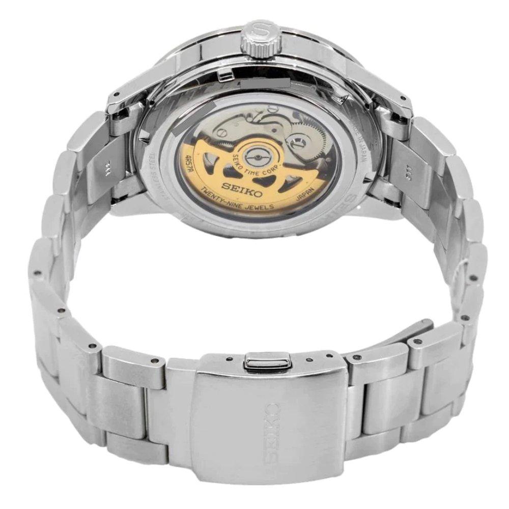 

Seiko presage mechanical men's watch, analog, 40. 8mm, stainless steel strap, ssa449j1 ...