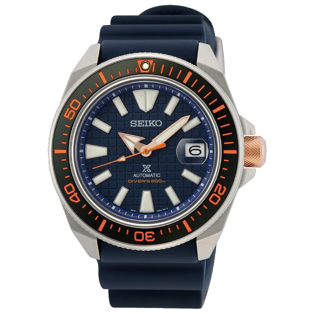 

Seiko prospex mechanical men's watch, analog, 43. 8mm, stainless steel, srph43k1-blue