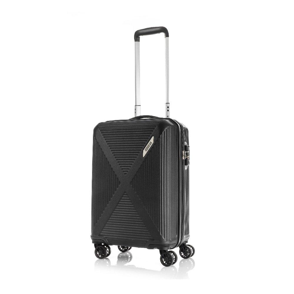 

American tourister cuatro hard luggage with spinner wheels, 55 cm, hn1x09001– black