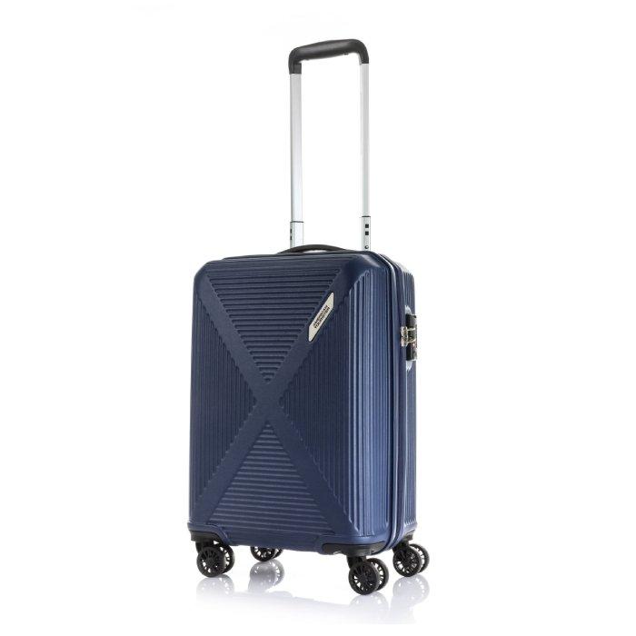 

American tourister cuatro hard luggage with spinner wheels, 55 cm, hn1x41001– navy